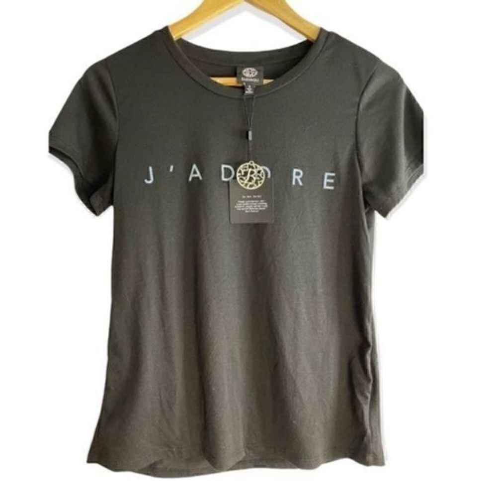 Bobeau Black Crew Neck Tee Shirt Small - Picture 4 of 7